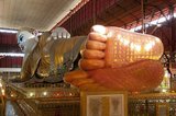 Housed in a pavilion the 70m (230ft) long Chauk Htat Gyi reclining Buddha was constructed in 1966. It replaced a smaller image built in 1907.